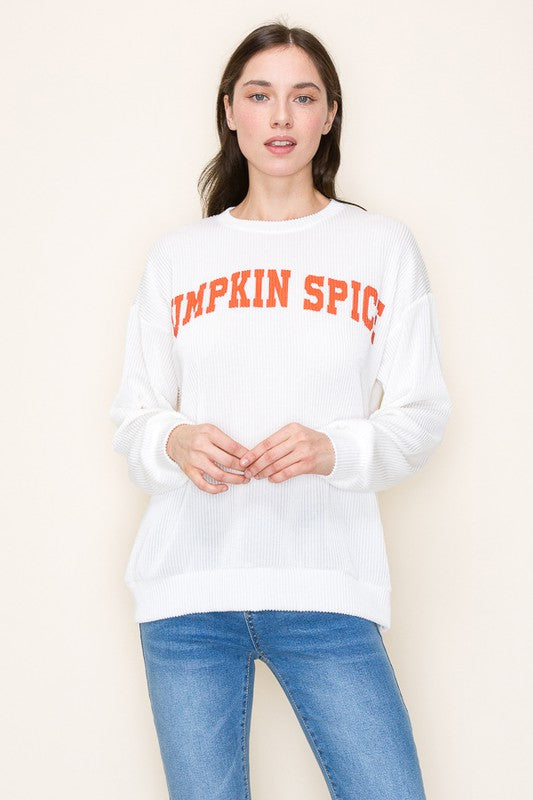 PUMPKIN SPICE LONG SLEEVE TEE