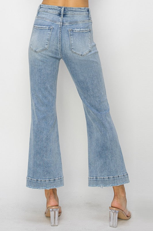 STANLEY HIGH RISE CROP FLARE JEANS