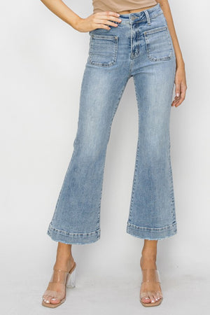 STANLEY HIGH RISE CROP FLARE JEANS