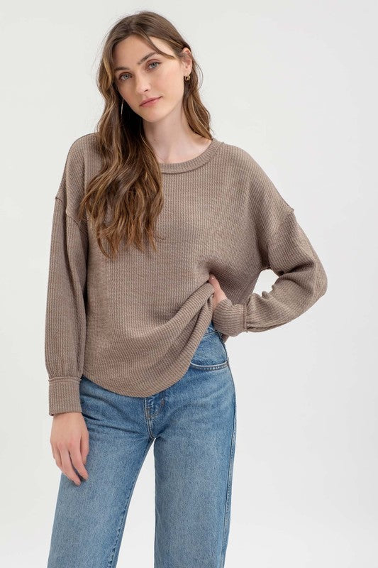 BASIC DROP SHOULDER TOP