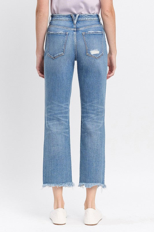 REESE HIGH RISE CROP STRAIGHT JEANS