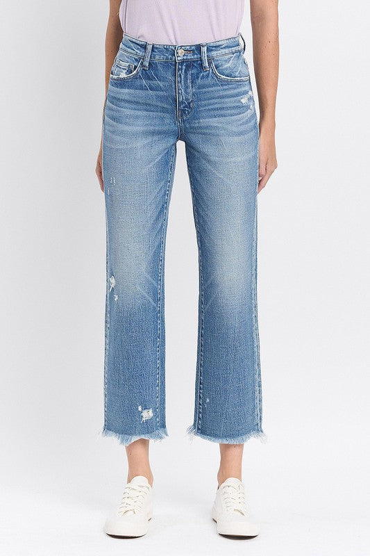 REESE HIGH RISE CROP STRAIGHT JEANS