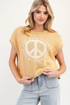 PEACE SIGN SWEATER