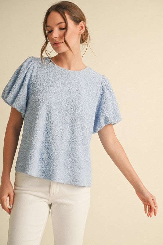 PLUS PUFF SLEEVE TOP