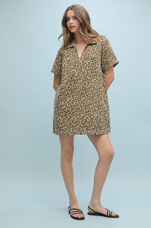 CONLEE LEOPARD DRESS