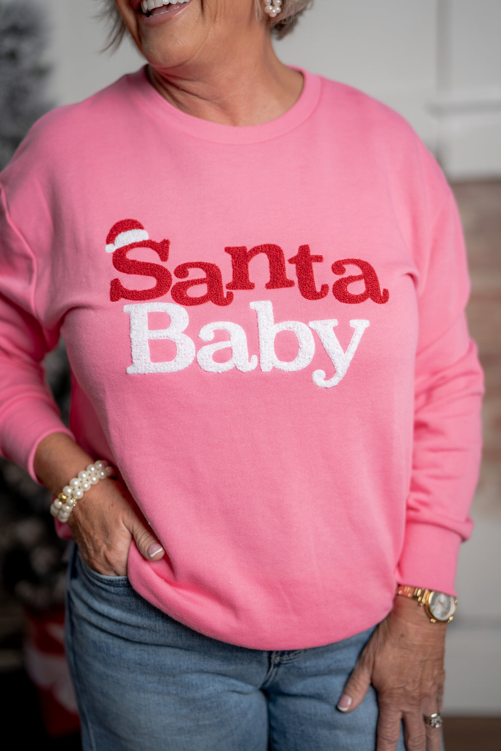 SANTA BABY SWEATSHIRT