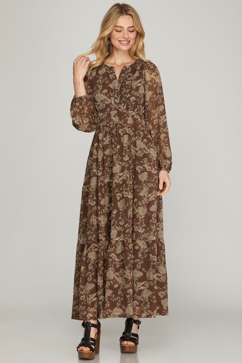 TAKE THE LEAP MAXI DRESS