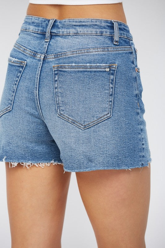 HIGH RISE CUT OFF SHORTS